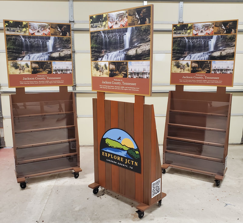 Brochure Displays for
Jackson County Chamber of Commerce,
Gainesboro, TN